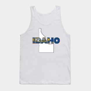 Idaho Colored State Letters Tank Top